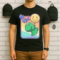 Be Kind Cute Happy TRex Dino Smiley Balloon T-Shirt thumb 6