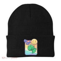 Be Kind Cute Happy TRex Dino Smiley Balloon Beanie thumb 0