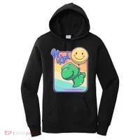 Be Kind Cute Happy TRex Dino Smiley Balloon Women's Hoodie thumb 0