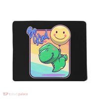 Be Kind Cute Happy TRex Dino Smiley Balloon Mousepad thumb 0
