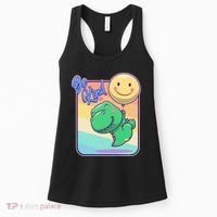 Be Kind Cute Happy TRex Dino Smiley Balloon Women's Tank Top thumb 0
