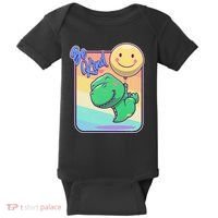 Be Kind Cute Happy TRex Dino Smiley Balloon Baby Bodysuit thumb 0