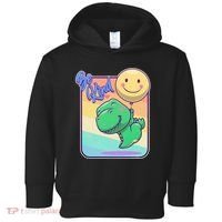 Be Kind Cute Happy TRex Dino Smiley Balloon Toddler Hoodie thumb 0