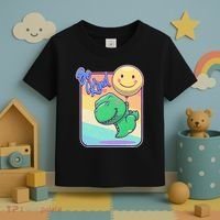 Be Kind Cute Happy TRex Dino Smiley Balloon Toddler T-Shirt thumb 3