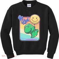 Be Kind Cute Happy TRex Dino Smiley Balloon Kids Sweatshirt thumb 0