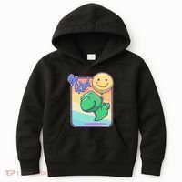 Be Kind Cute Happy TRex Dino Smiley Balloon Kids Hoodie thumb 0
