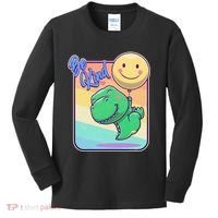 Be Kind Cute Happy TRex Dino Smiley Balloon Kids Long Sleeve Shirt thumb 0