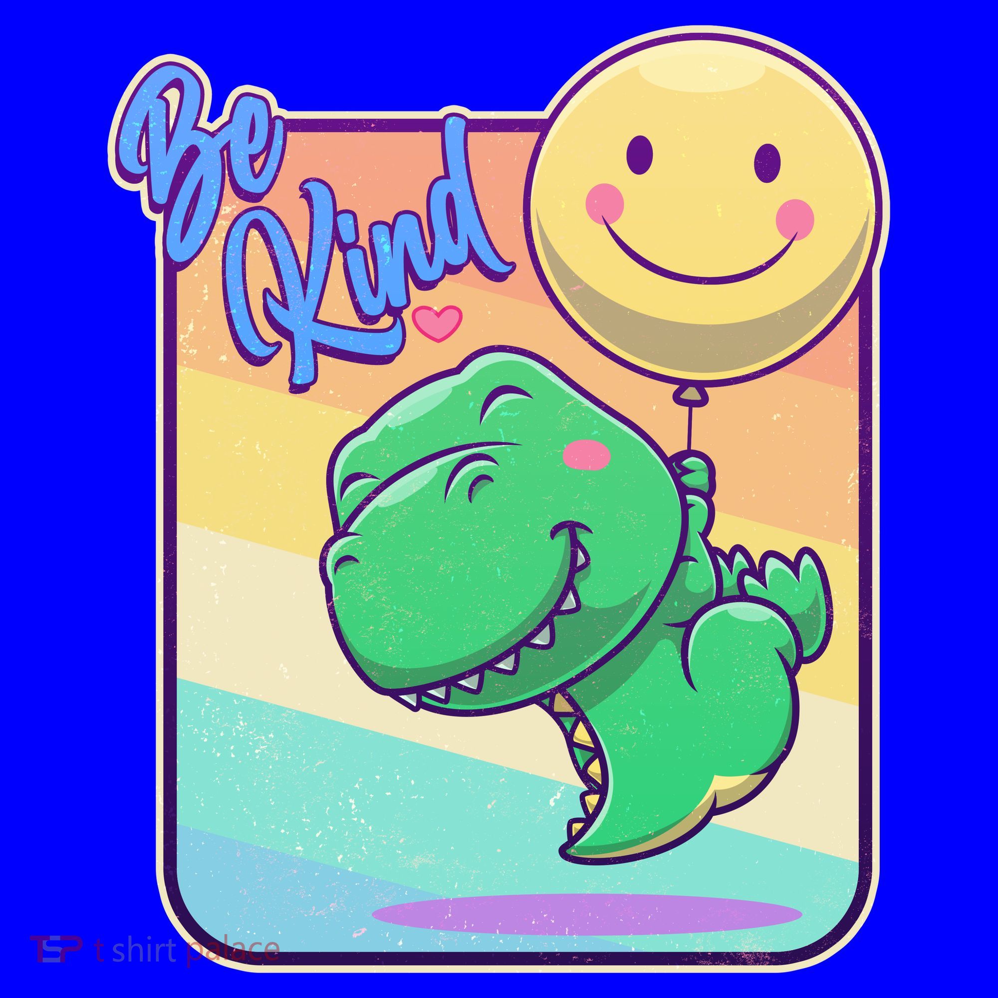 Be Kind Cute Happy TRex Dino Smiley Balloon Coffee Mug