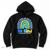 Be Kind Down Syndrome Awareness Rainbow Hoodie thumb 0