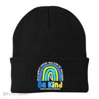 Be Kind Down Syndrome Awareness Rainbow Beanie thumb 0