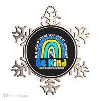 Be Kind Down Syndrome Awareness Rainbow Ornament thumb 0