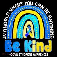 Be Kind Down Syndrome Awareness Rainbow Toddler T-Shirt thumb 4