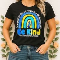Be Kind Down Syndrome Awareness Rainbow Women's T-Shirt thumb 2