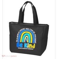 Be Kind Down Syndrome Awareness Rainbow Tote Bag thumb 3