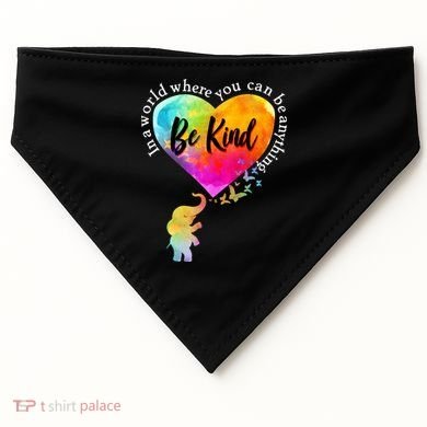 Be Kind Elephant Heart USA-Made Doggie Bandana