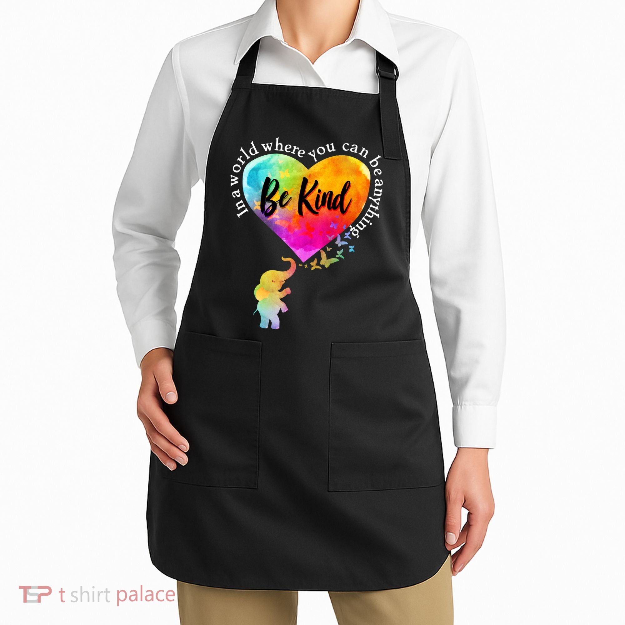 Be Kind Elephant Heart Apron