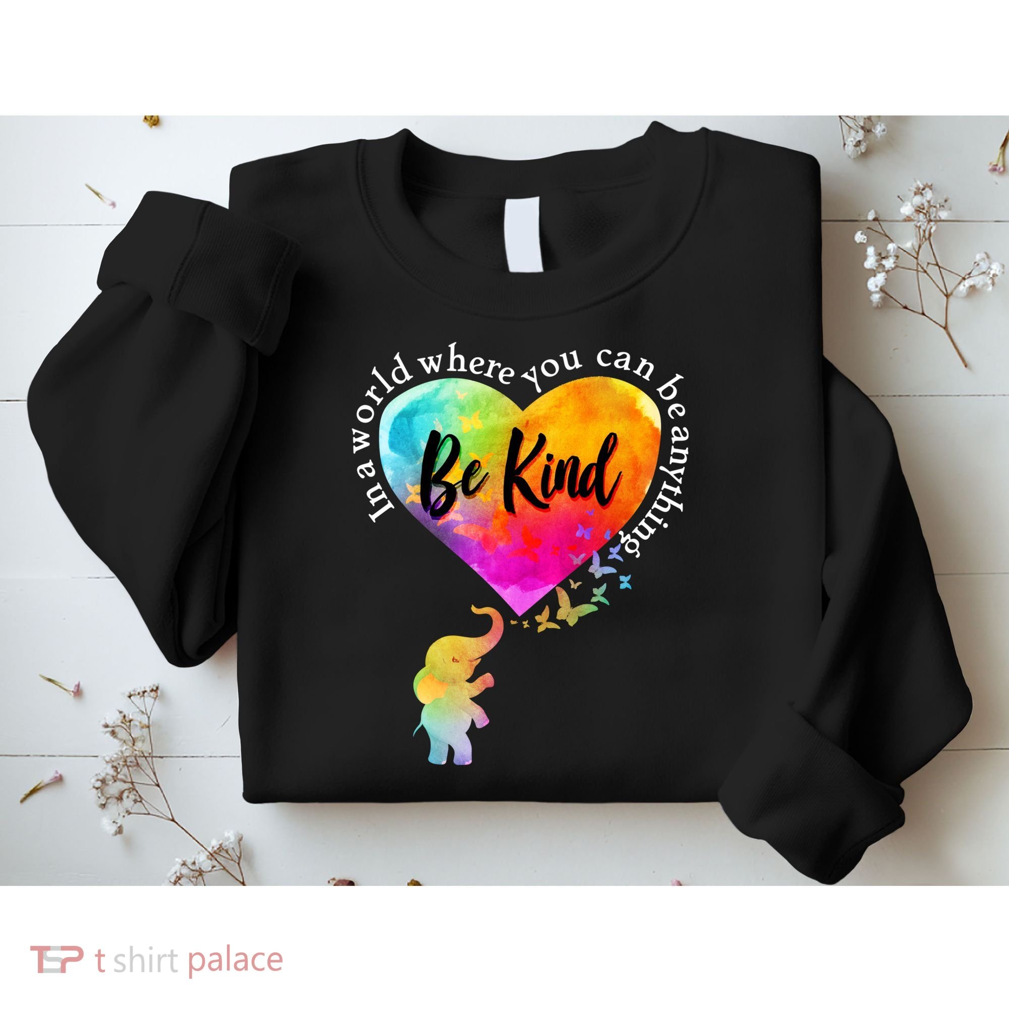 Be Kind Elephant Heart Sweatshirt