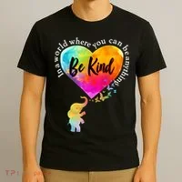 Be Kind Elephant Heart T-Shirt thumb 3