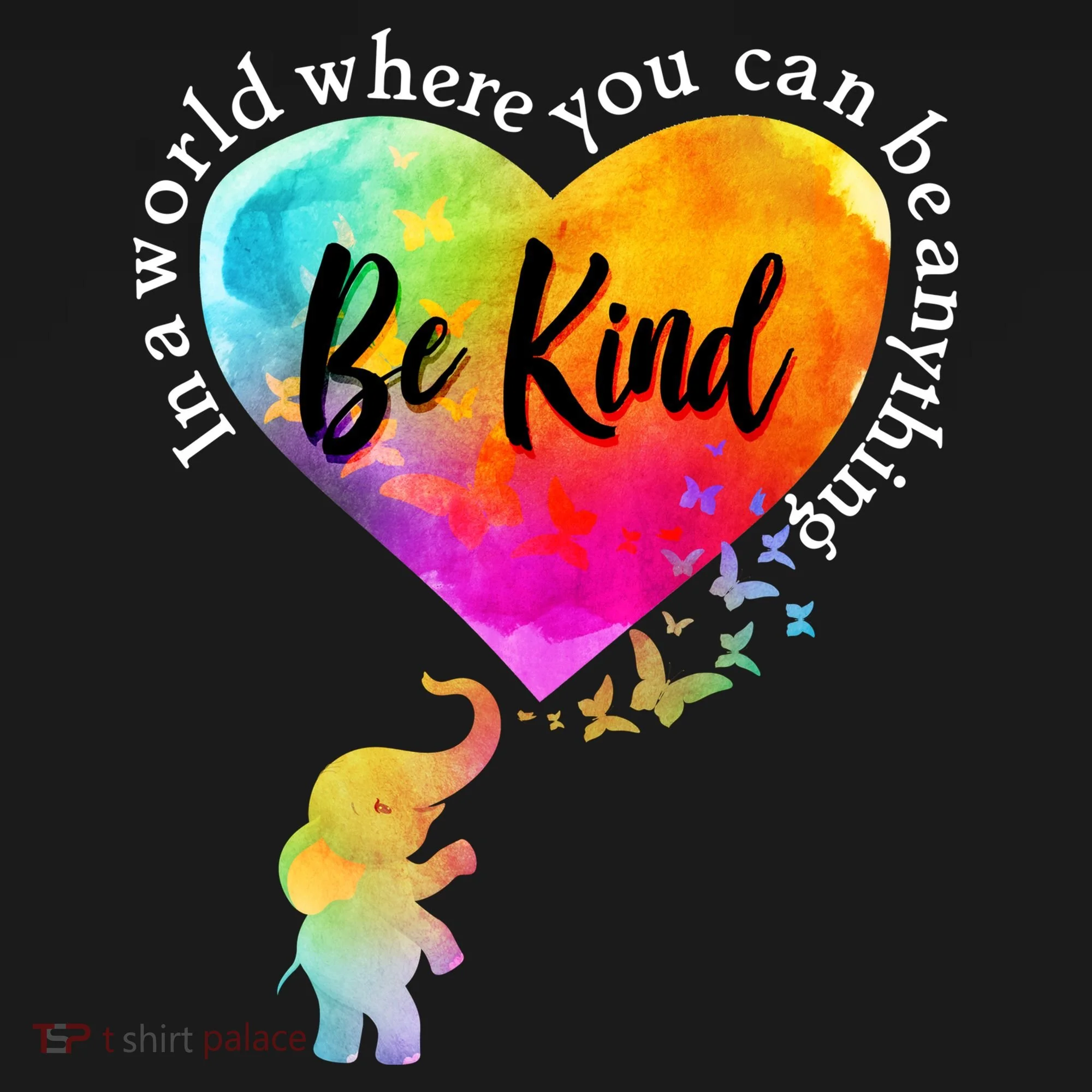 Be Kind Elephant Heart Bucket Hat