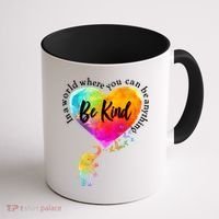 Be Kind Elephant Heart Coffee Mug thumb 1