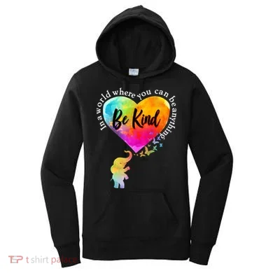 Be Kind Elephant Heart Women's Hoodie