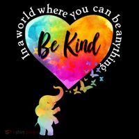 Be Kind Elephant Heart Ornament thumb 1