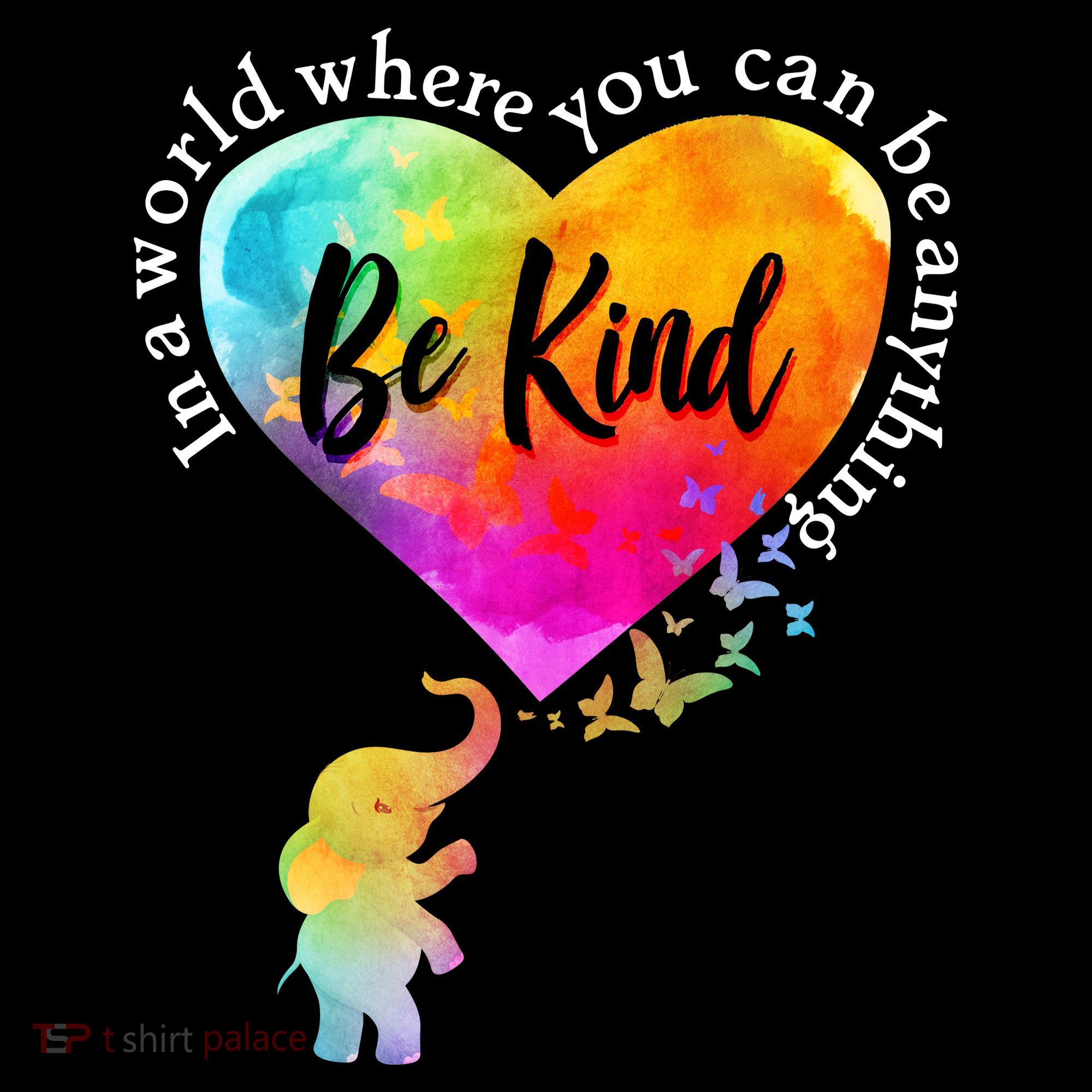 Be Kind Elephant Heart Ornament