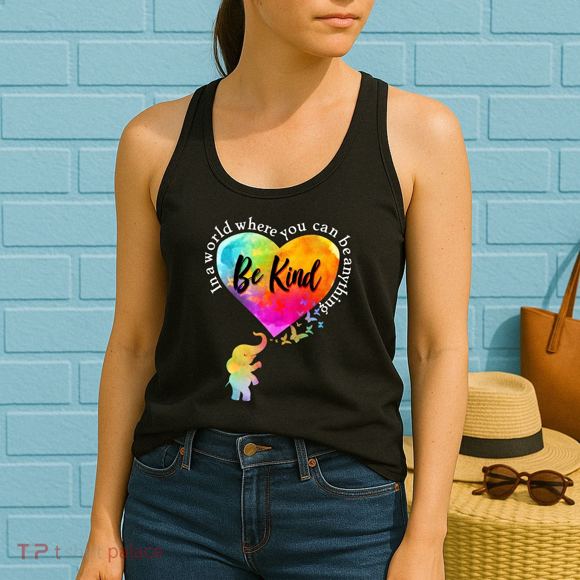 Be Kind Elephant Heart Women's Tank Top