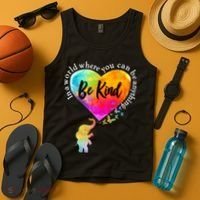 Be Kind Elephant Heart Tank Top thumb 4
