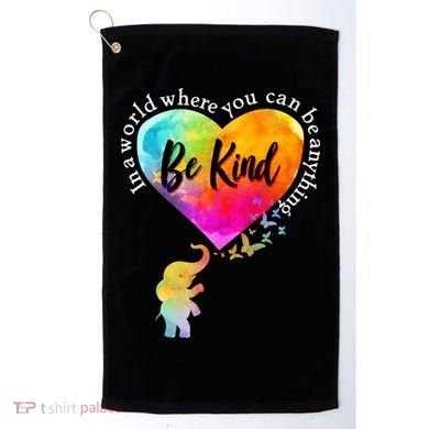 Be Kind Elephant Heart Golf Towel