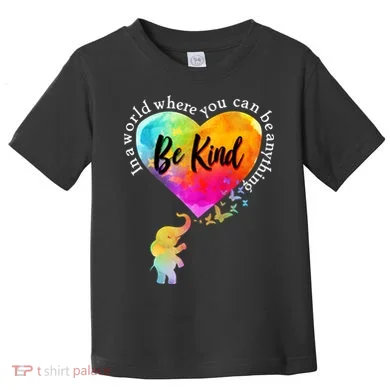 Be Kind Elephant Heart Toddler T-Shirt