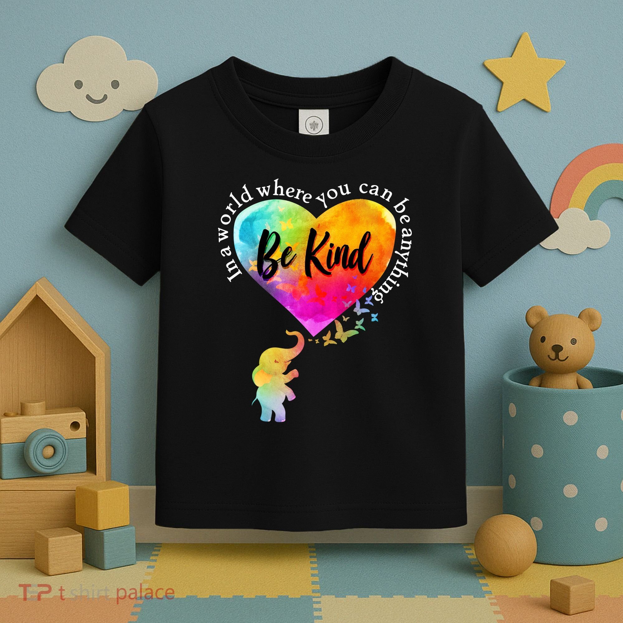 Be Kind Elephant Heart Toddler T-Shirt