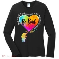Be Kind Elephant Heart Women's Long Sleeve Shirt thumb 0