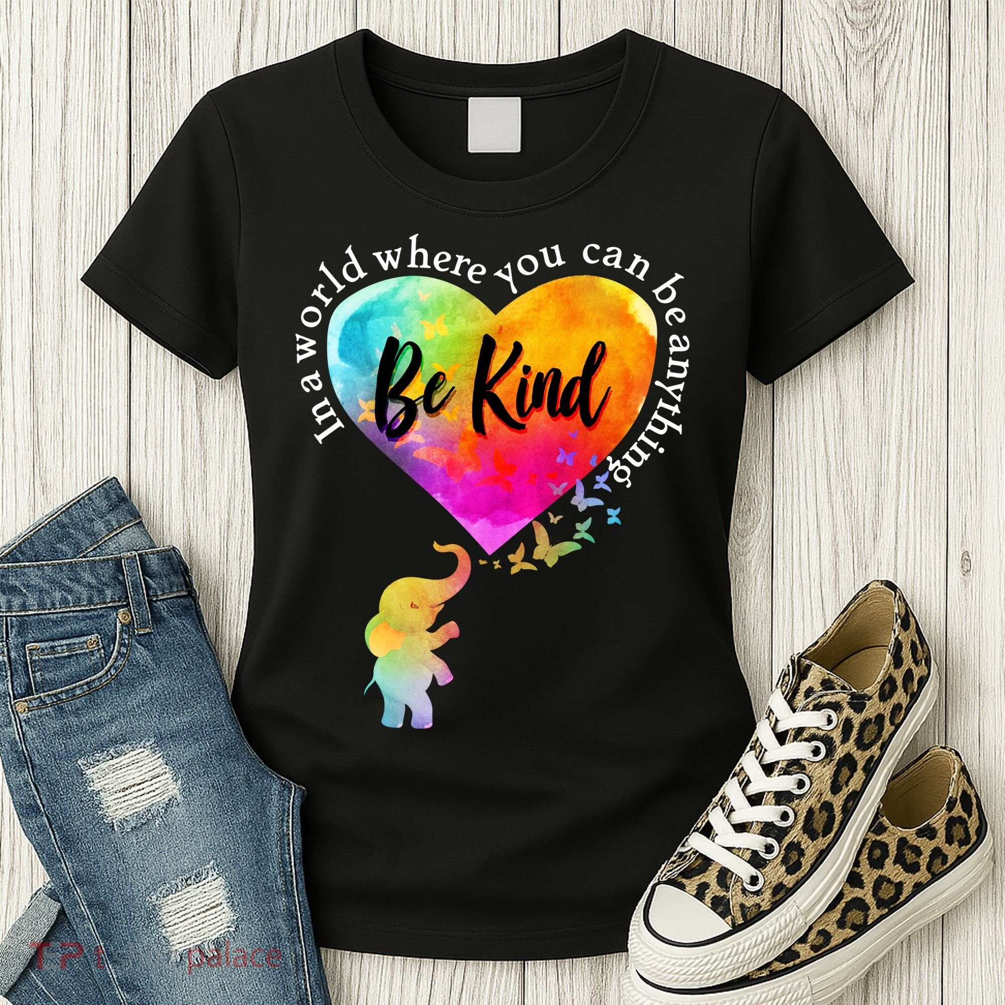 Be Kind Elephant Heart Women's T-Shirt