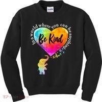 Be Kind Elephant Heart Kids Sweatshirt thumb 0