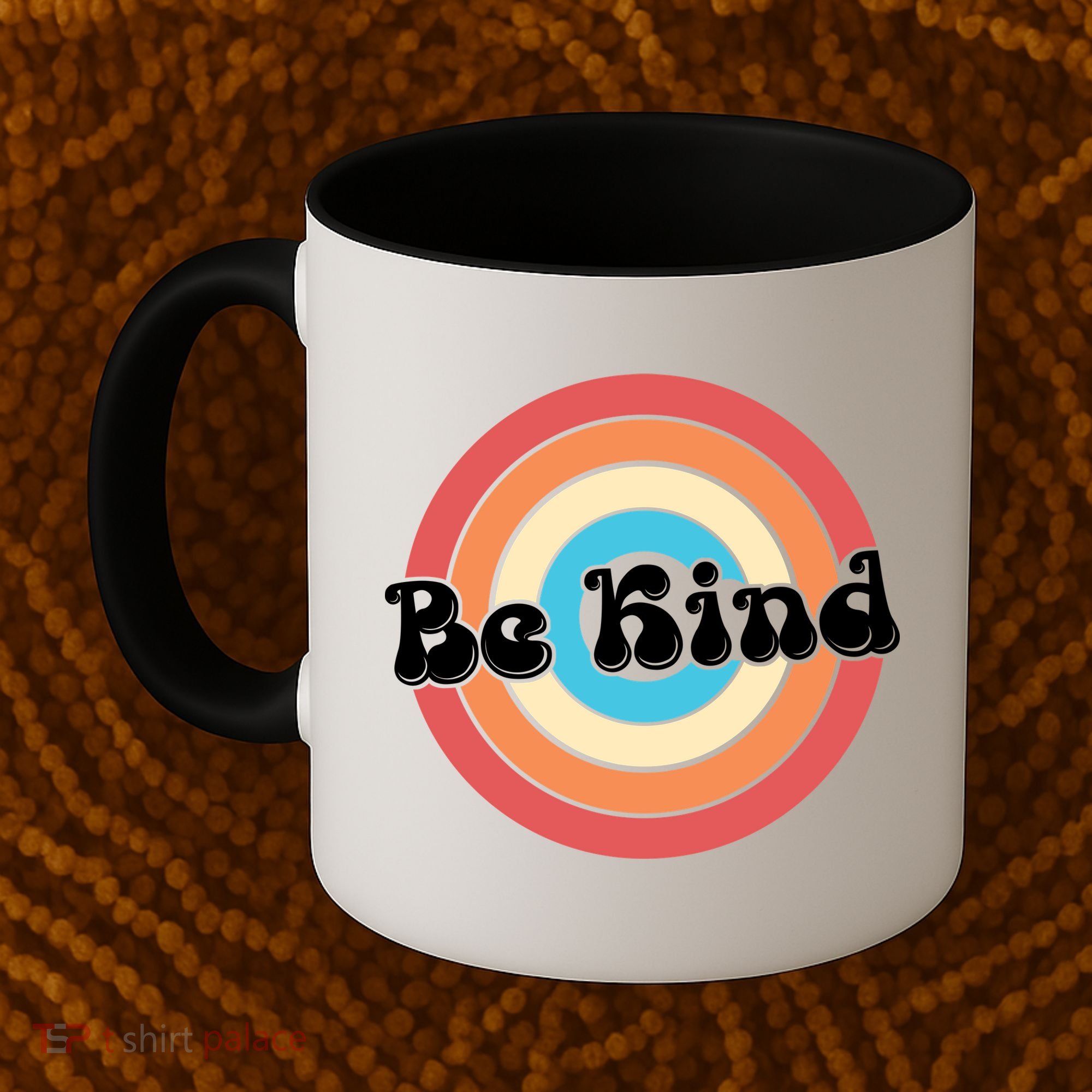 Be Kind Retro Emblem Coffee Mug