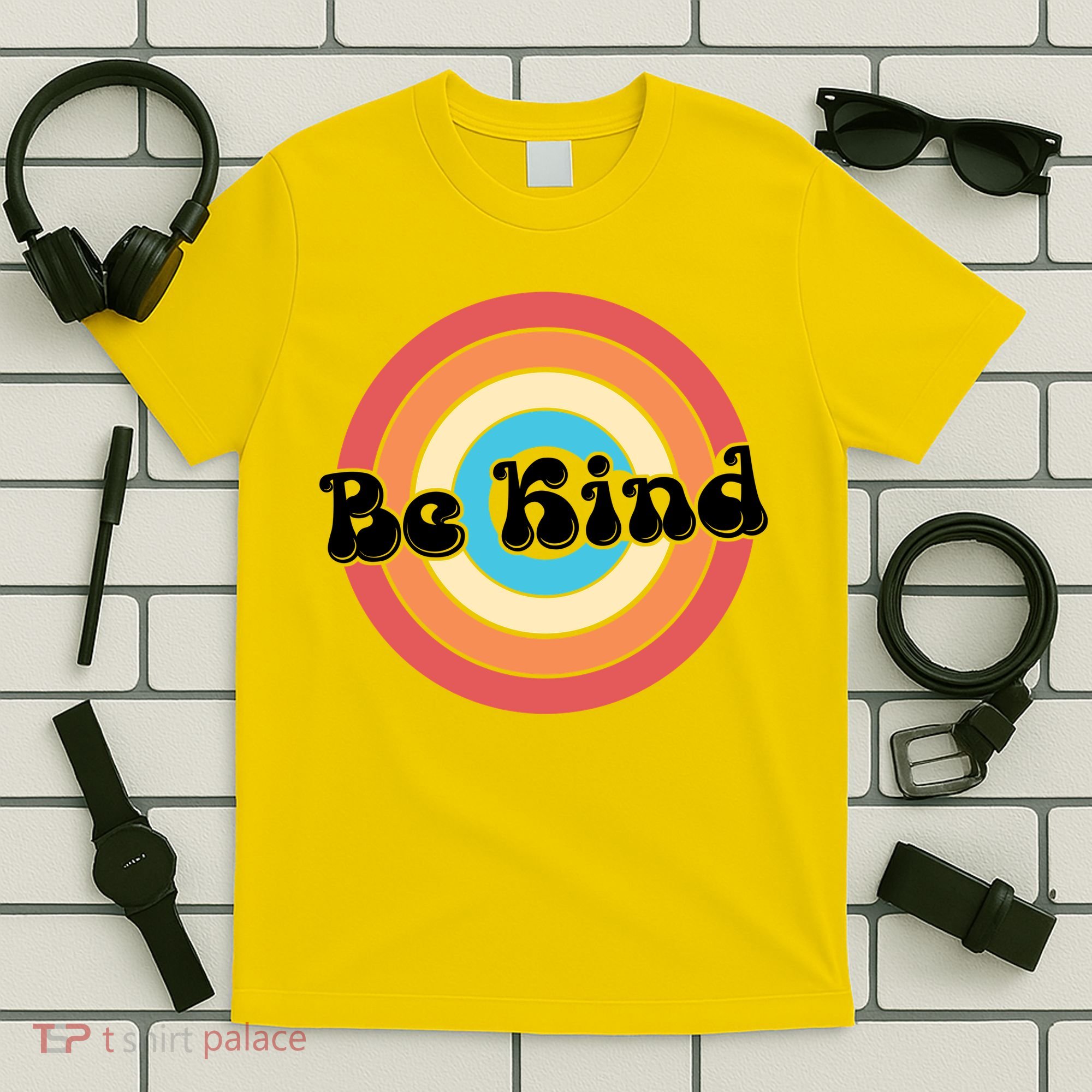 Be Kind Retro Emblem T-Shirt