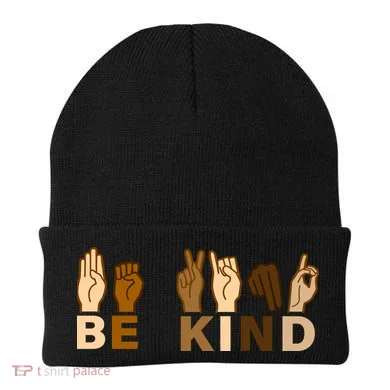 Be Kind Sign Language Beanie
