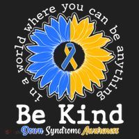 Be Kind Sunflower Ribbon Down Syndrome Awareness Tumbler thumb 3