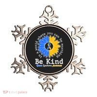 Be Kind Sunflower Ribbon Down Syndrome Awareness Ornament thumb 0
