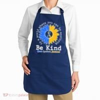 Be Kind Sunflower Ribbon Down Syndrome Awareness Apron thumb 2