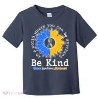 Be Kind Sunflower Ribbon Down Syndrome Awareness Toddler T-Shirt thumb 0