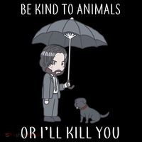 Be Kind To Animals Or I'll Kill You Apron thumb 3