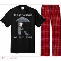 Be Kind To Animals Or I'll Kill You Pajama Set thumb 0
