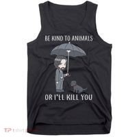 Be Kind To Animals Or I'll Kill You Tank Top thumb 0