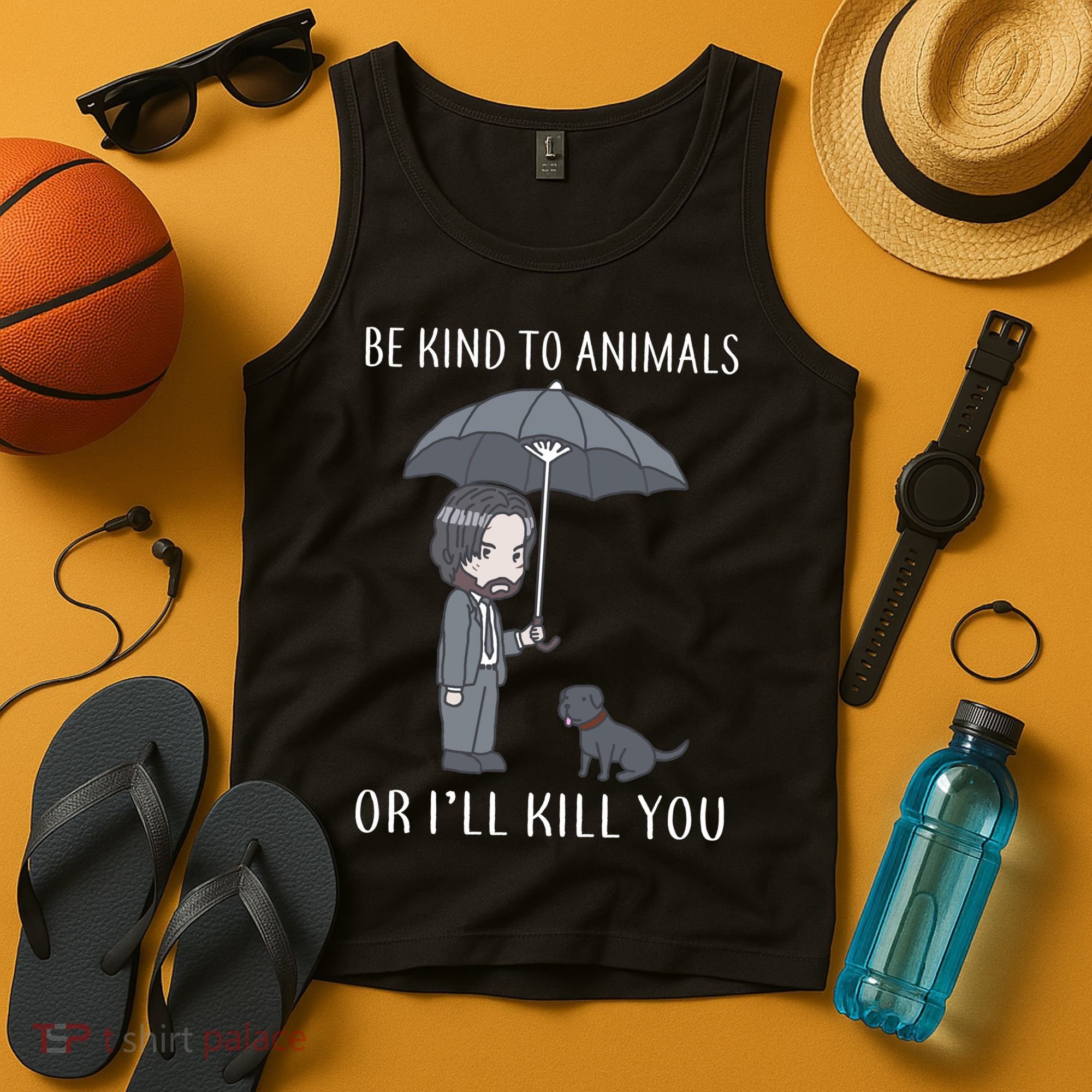 Be Kind To Animals Or I'll Kill You Tank Top