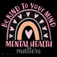 Be Kind To Your Mind Mental Health Matters Patten Rainbow Coffee Mug thumb 5