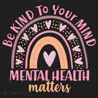 Be Kind To Your Mind Mental Health Matters Patten Rainbow Hat thumb 2