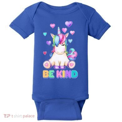 Be Kind Unicorn Baby Bodysuit
