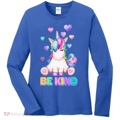 Be Kind Unicorn Women's Long Sleeve Shirt